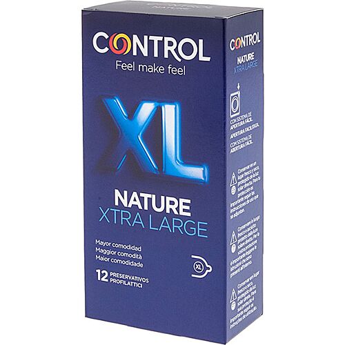 Kondomy Control Adapt Nature XL s lubrikantem pro pohodlí