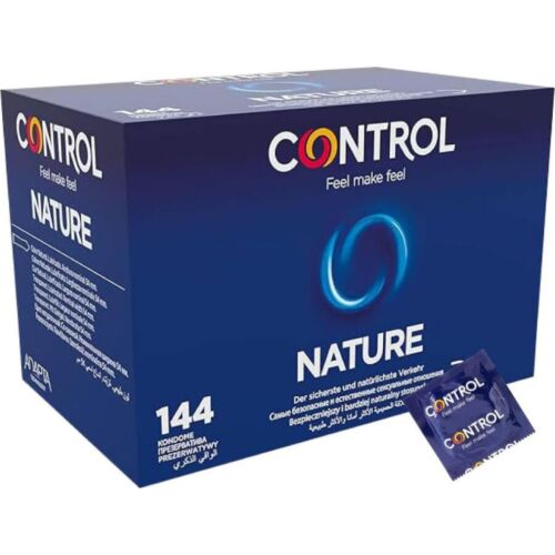 Kondomy CONTROL CONDOMS Nature 144 kusů s ergonomickým tvarem