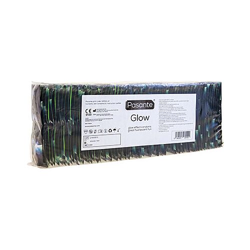 Kondomy PASANTE Glow 144 kusů s fosforeskujícím efektem