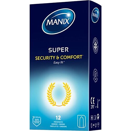 Kondomy Manix Super 52 mm - Bezpečná varianta s lubrikací