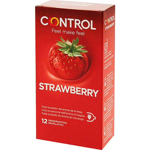 Control Condoms Adapta Strawberry 12 Pack