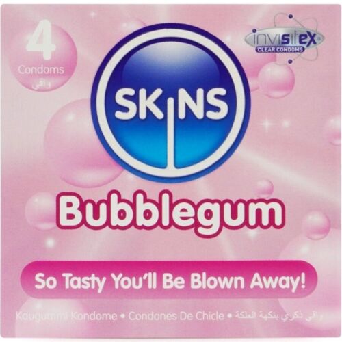 Kondom SKINS Bubblegum s ovocnou příchutí