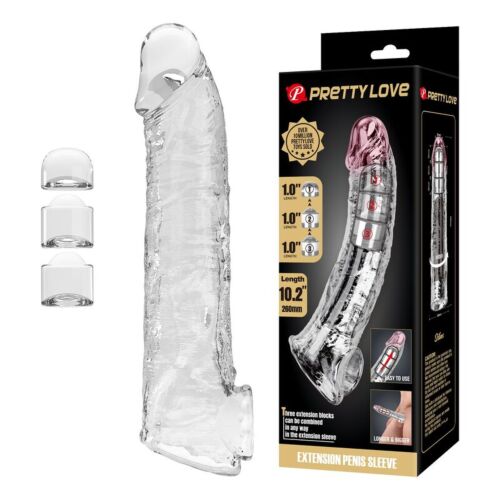 Nastavitelný prodlužovací návlek na penis Pretty Love
