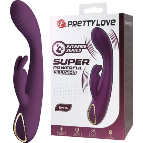 Vibrátor Pretty Love Emma Rabbit s stimulátorem