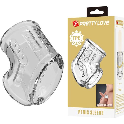 Návlek na penis Pretty Love s texturou