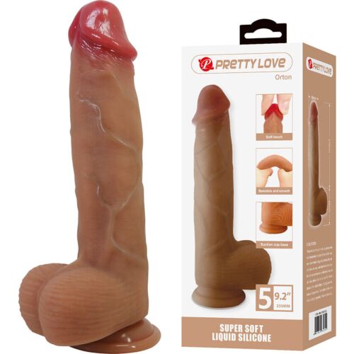 Dildo PRETTY LOVE - ORTON s přísavkou 23,5 cm
