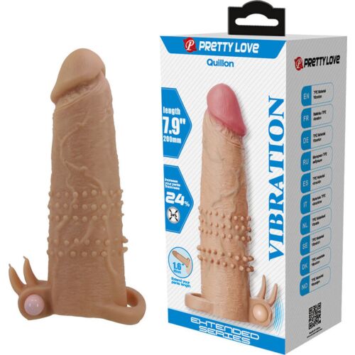 Fundy na penis Pretty Love Quillon se stimulátorem klitorisu