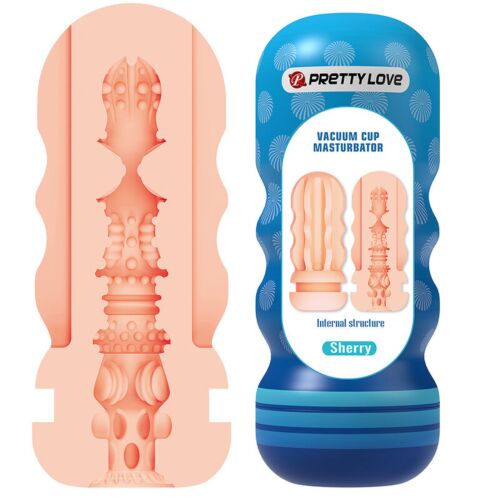 Masturbátor Pretty Love Sherry s vakuovým efektem a texturou