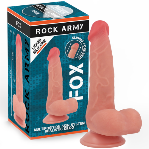 Dildo Rock Army Fox 19 cm a dvojitá hustota