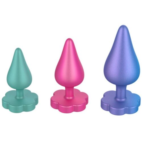 Plugs Anální ROMP Luster s květinovou základnou