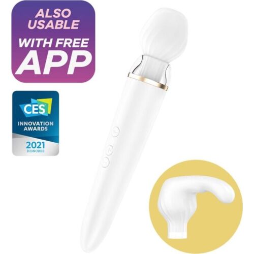 Vibrátor Satisfyer Double Wand-er s ovládáním přes aplikaci