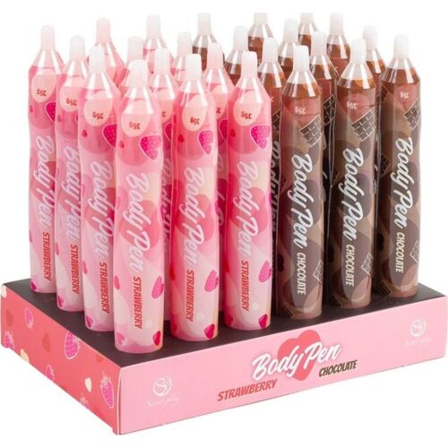 Jedlé fixy na tělo SECRETPLAY COSMETIC BODY PEN DISPLAY 24 UNITS