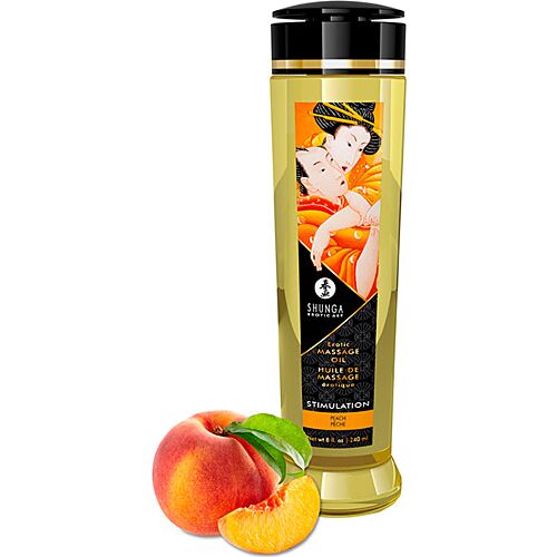 Olej na masáž SHUNGA 240 ML s aromatem broskve