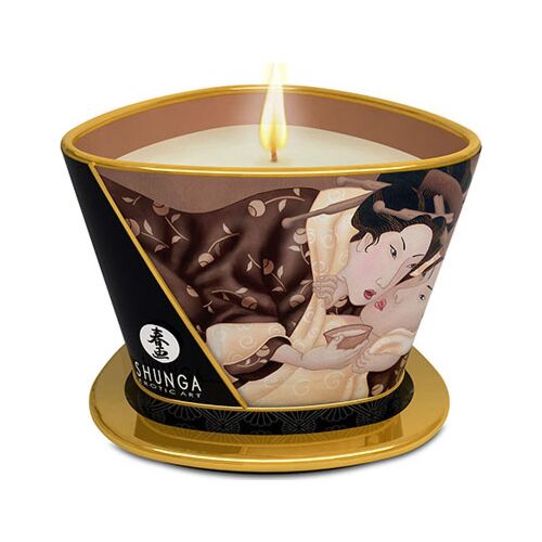 Vela masáže Shunga Chocolate 170 ml pro intimní chvíle