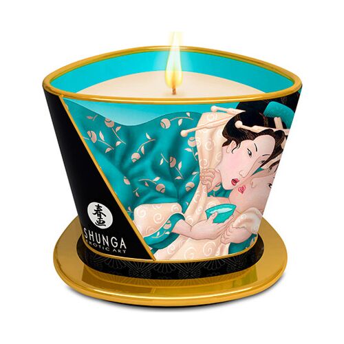 Vela masážní SHUNGA Island Blossoms 170 ml s vůní vanilky