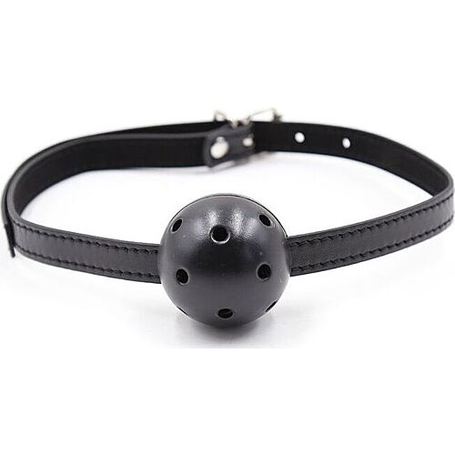 Mordaza se silikonovou koulí OHMAMA FETISH s respirátory