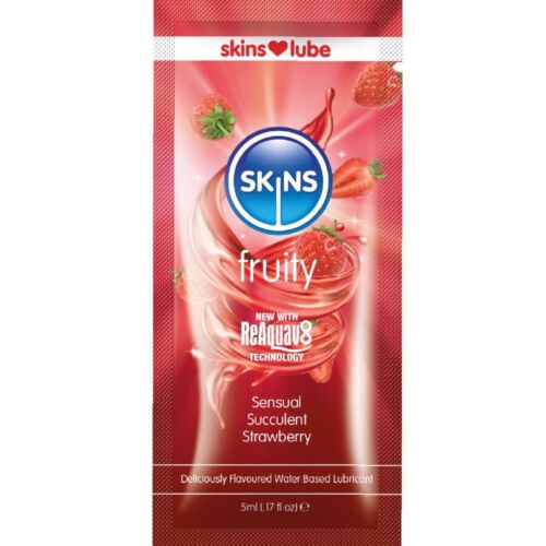 Lubrikant SKINS Monodóza Jahoda 5 ml
