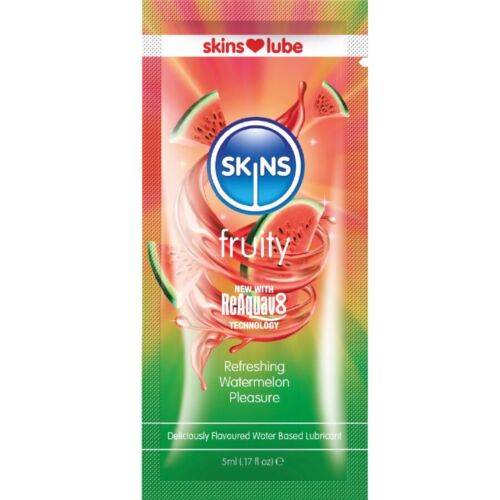 Lubrikant SKINS Fruity Watermelon 5 ml s ovocnou chutí