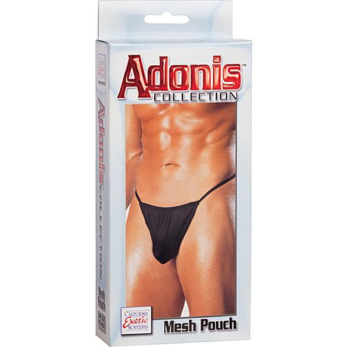Tanga pro muže Calexotics ADONIS mesh semičerná