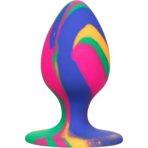 Analní zásuvka CalExotics Cheeky Medium Tie-Dye se sací základnou