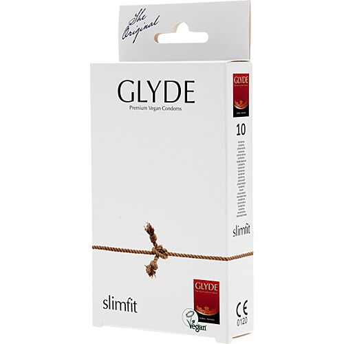 Kondomy Glyde Ultra Slimfit 10 ks - veganské