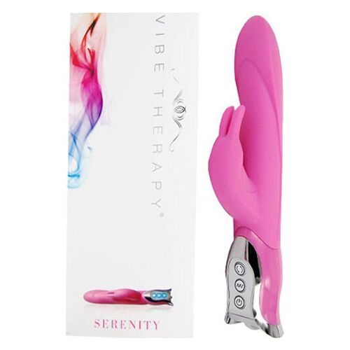 Vibrátor Rabbit Vibe Therapy Serenity s stimulátorem klitorisu