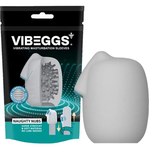 Masturbátor Vibeggs Naughty Nubs s vibrací
