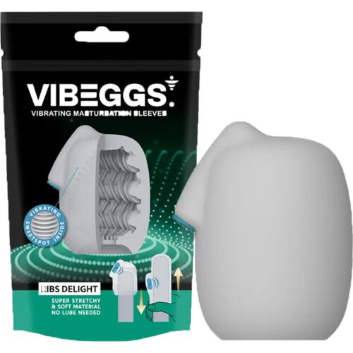 Masturbátor Vibeggs Rib Delight s vibrací
