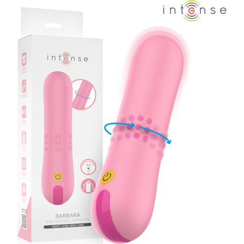 Vibrátor Intense Barbara s rotačními perlami a vibrací