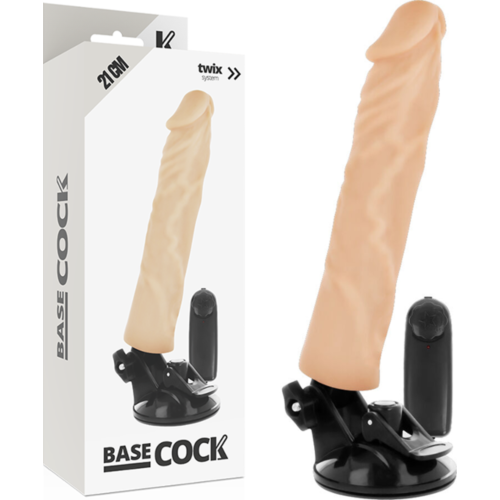 Vibrátor Basecock 21 cm s dálkovým ovládáním