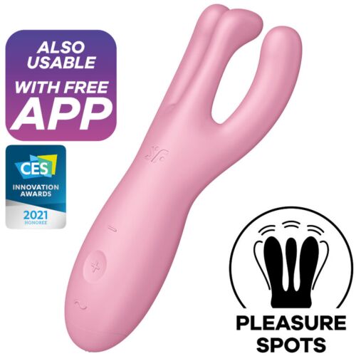 Vibrátor Satisfyer Threesome 4 s aplikací a 12 módy