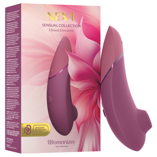 Sací klitorální stimulátor WOMANIZER NEXT, 14 úrovní, pudrově růžový