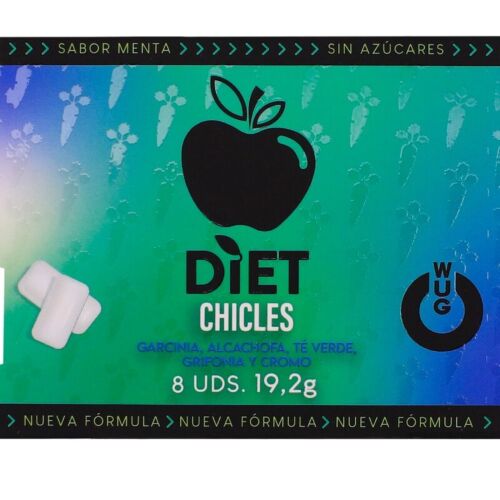 Žvýkačky WUG GUM Diet s Garcinia Cambogia a mentolovým flavor