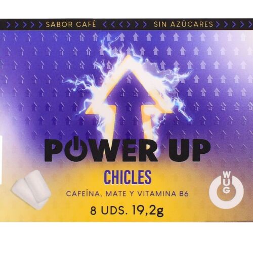 Chicles WUG GUM WUG POWER UP s intenzivní chutí kávy