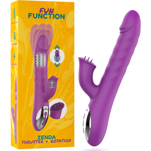 Vibrátor FUN FUNCTION ZENDA s dvojitou stimulací