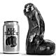Dildo ALL BLACK 17 cm s realistickým vzhledem