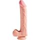 Dildo KING COCK Triple Density 23 cm s visícími varlaty