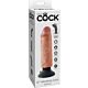 Dildo vibrátor KING COCK 15,24 cm s ventouse