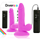 Dildo Diversia 17 cm s flexibilní vibrací