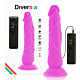 Dildo Diversia 21 cm s vibrací a flexibilitou