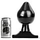 Buttplug ALL BLACK 19 cm s postupným otevíráním