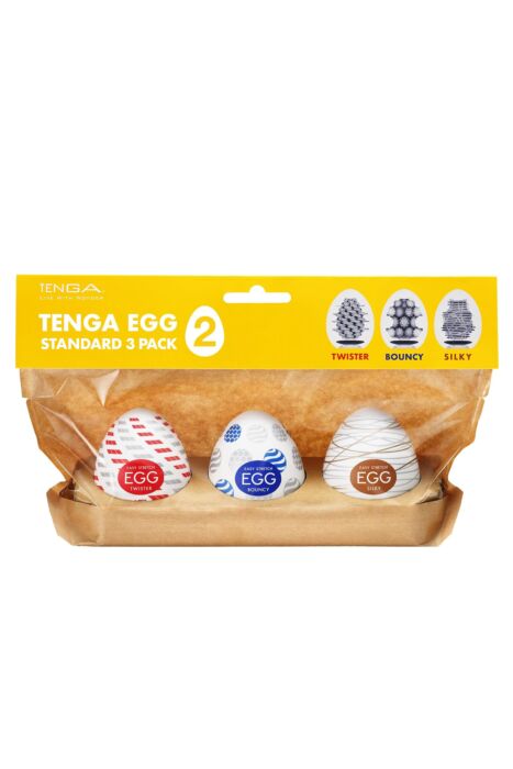Masturbátor Tenga EGG Standard 3 pack II s rozmanitými texturami Masturbátor Tenga EGG Standard 3 pack II s rozmanitými texturami