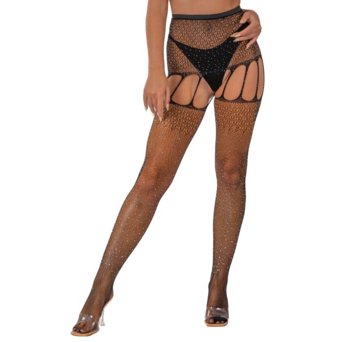 Punčochy Lace by LJ s kamínky Punčochy Lace by LJ s kamínky