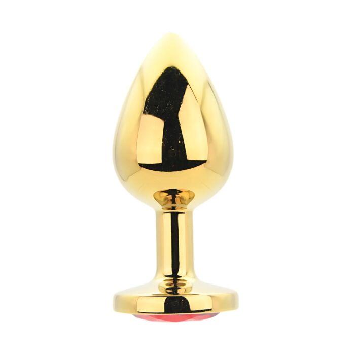 Butt Plug Toosh Metal Large Red Stone s ozdobenou základnou Rojo Butt Plug Toosh Metal Large Red Stone s ozdobenou základnou Rojo