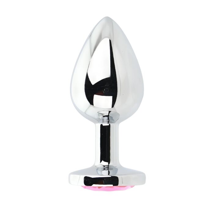 Butt Plug Toosh Metal Large Red Stone s ozdobenou základnou Rosa Butt Plug Toosh Metal Large Red Stone s ozdobenou základnou Rosa