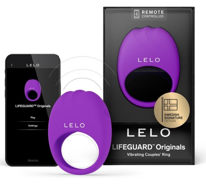 Vibrační kroužek LELO Originals LIFEGUARD s texturovanými žebry