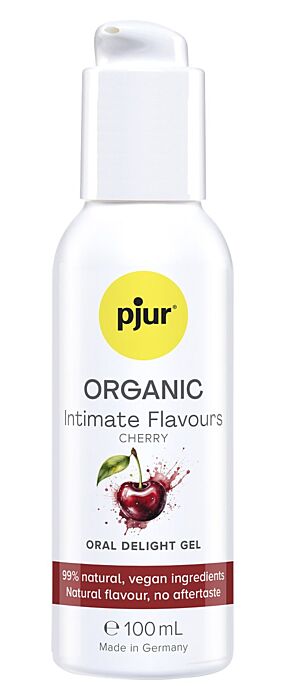 Ochucený intimní gel Pjur ORGANIC Intimate Flavours Cherry