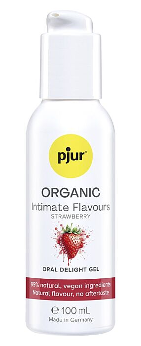 Jahodový gel pjur ORGANIC Intimate Flavours Strawberry