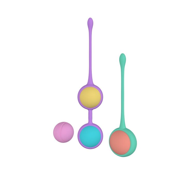 Kegelové kuličky Party Color s různými váhami Kegelové kuličky Party Color s různými váhami