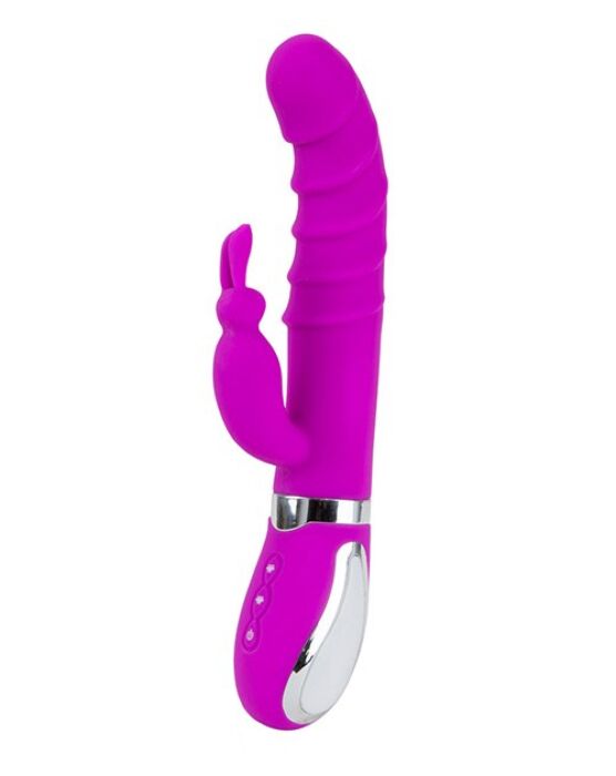 Vibrátor S Pleasures Realistic Lila s dvojitou stimulací Vibrátor S Pleasures Realistic Lila s dvojitou stimulací